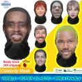 Happy Holidays3D Full Face Mask Celebrity Face Funny Headgear P.Diddy Ishowspeed for Fans Halloween Christmas Cosplay Role Play. 