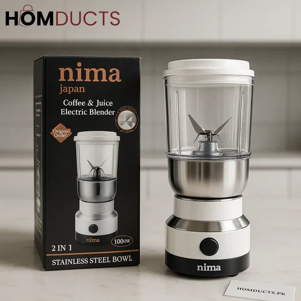 Nima Machine Nima Electric 2‑in‑1 Blender and Grinder – Multi‑Purpose Kitchen Mixer ...