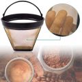 SRIWEN 2 Pcs Reusable Cone Style Replacement Coffee Filter Replaces Your Permanent Coffee Filter for Machines and Brewers.