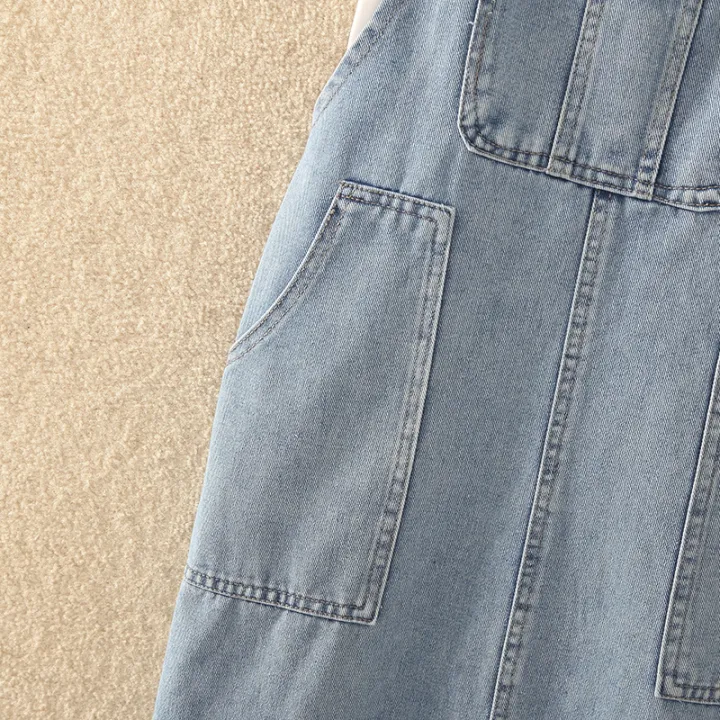 Women%20Denim%20Suspender%20Dress%20Solid%20Straps%20Loose%20Soft%20Cargo%20Jean%20Vestido%20Female%20Summer%20Versatile%20Casual%20Overalls%20Frock%20With%20Pocket%20-%20Image%206