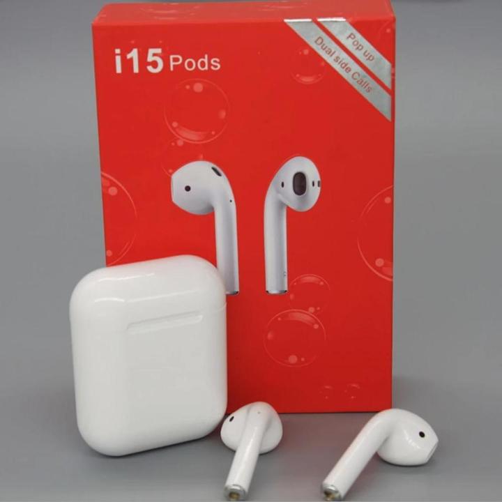 i15%20Pods%20TWS%20wireless%20headphones%20mini%20AirPods%20Bluetooth%205.0%20Earphones%20Earbuds%20Charging%20box%20-White%20-%20Image%202