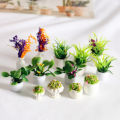 12 Style 1:12 Dollhouse Mini Plant Pot Eco-friendly Resin Home Decor Accessoires Mystic.