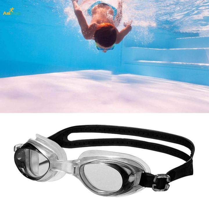 Swimming Goggles with Earplugs Leakproof Adjustable Anti Fog Swim Goggles Black Daraz .bd