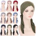 Fashion Ready To Wear Plain Hijab Inner Caps for Women Muslim Rhinestones Hair Loss Beanies Instant Scarves Headwraps Bonnets.
