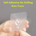 2/10pcs Adhesive Wall Screws Hanging Nails Wall Hook Self Adhesive No Drilling Non-Trace Hanger Wall Stickers Dropshipping.