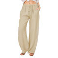 【New and Improved】 Women's PantsLoose PantsLinen PantsPalazzo PantsWide-leg Pants. 