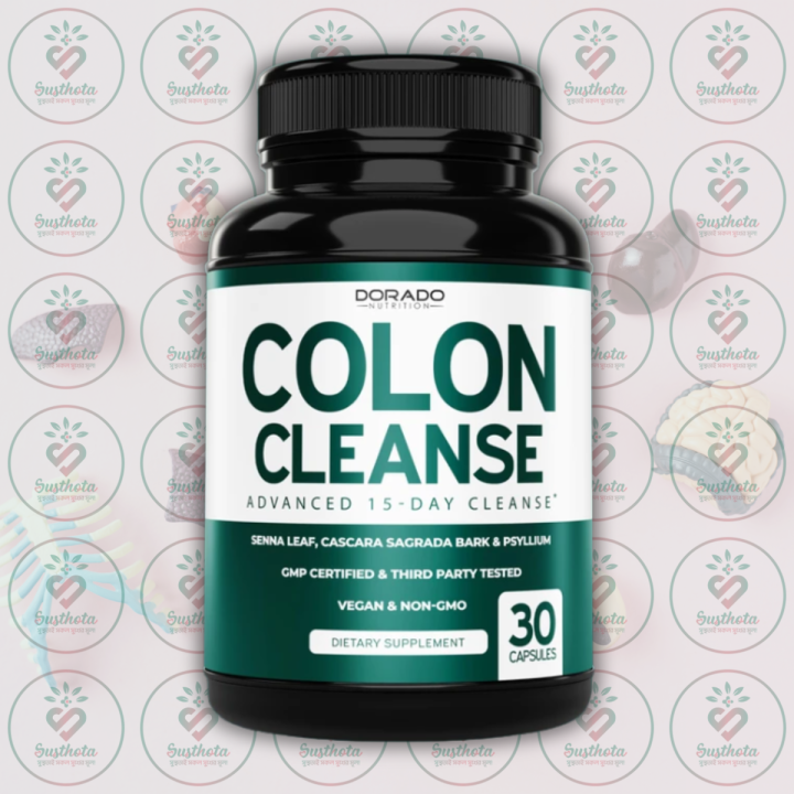 Dorado Nutrition Colon Cleanse - Advanced 15-Day Cleanse - 30 Capsules - with Senna Leaf, Cascara Sagrada Bark, Psyllium - for Digestive Health & Detox
