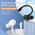 Bluetooth 5.2 Wireless Business Headphone Ear-Hook HIFI Noise Cancelling Mini Earphone With Mic Sport Game Headset.