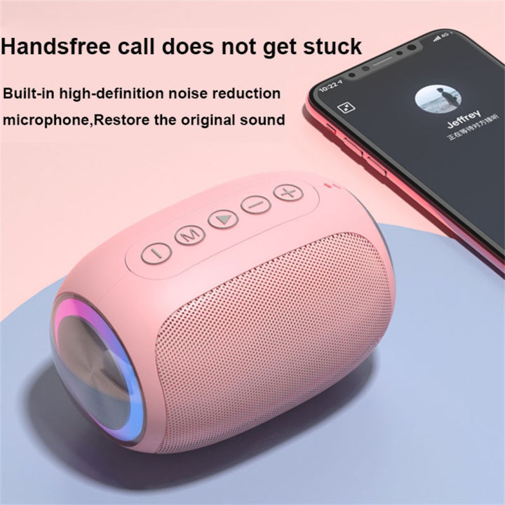 Pink%20Speaker%20Bluetooth%20Powerful%20Portable%20Bluetooth%20Speaker%20Box%20Outdoor%20Sound%20Box%20Waterproof%2010W%20Bass%20Sound%20Support%20TF%20Card%20FM%20Ra%20-%20Image%202