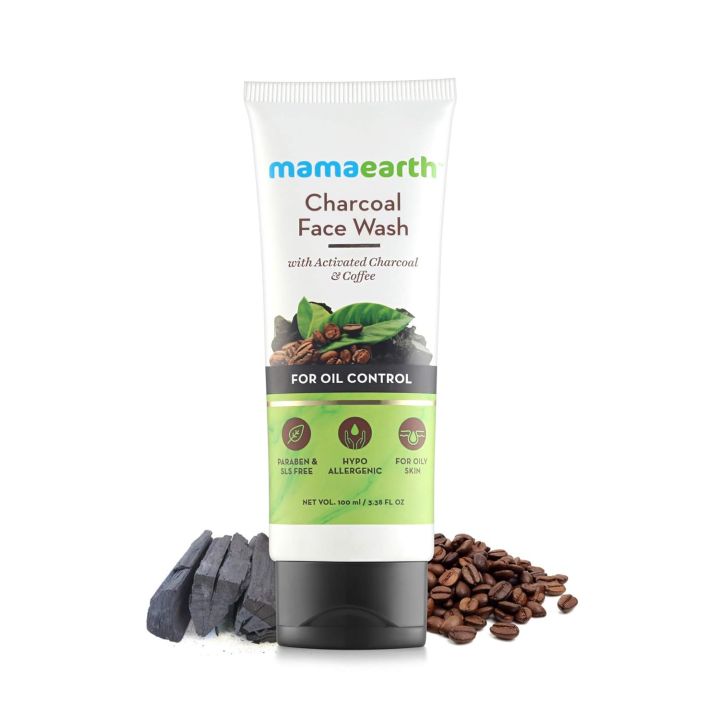 Mamaearth%20Charcoal%20Face%20Wash%20with%20Activated%20Charcoal%20&%20Coffee%20(100ml)%20-%20Image%202