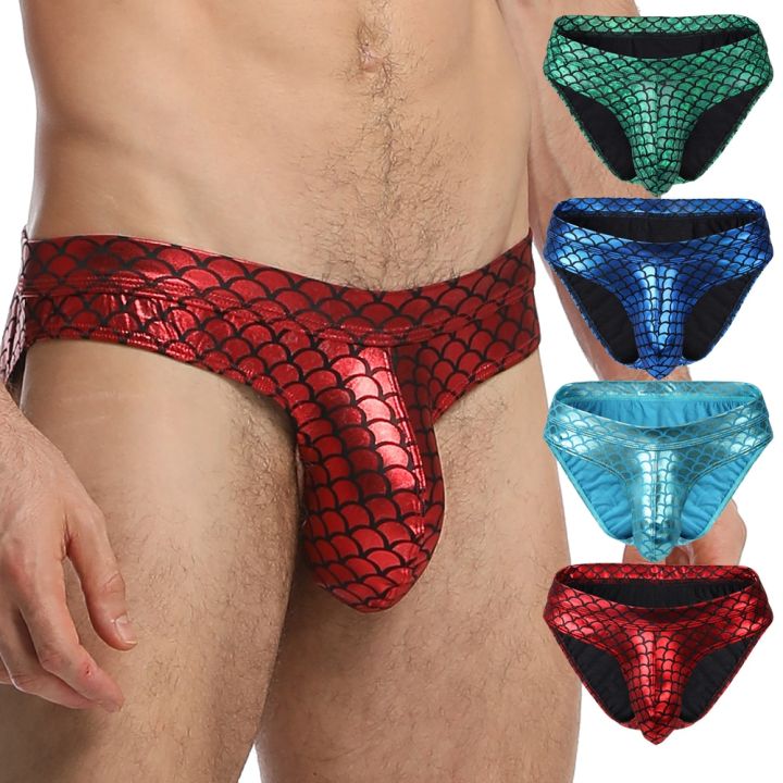 Fish%20Skin%20PU%20Leather%20Men%20Briefs%20Bikini%20U%20Convex%20Swim%20Brief%20Fashion%20Beachwear%20for%20Male%20-%20Image%202