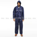 Rain Coats for Men Waterproof Jacket and Pant with Bag blue.