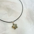 Natural Stone Pendant Necklace Star Fashion Ladies. 