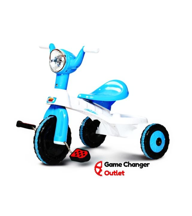RFL%20Jim%20&%20Jolly%20Road%20Master%20Tricycle%20Red%20&%20Black%20/%20White%20&%20Cyan%20Blue%20Music%20and%20Light%20For%20Baby%20Bike%20Game%20Changer%20Outlet%20-%20Image%202