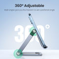 UGREEN Cell Phone Stand Adjustable Aluminum Mobile Phone Holder for Desk Compatible for iPhone 12 Pro Max 11 X SE XS XR 8 Plus 6 7 6S, Samsung Galaxy Note20 S20 S10 S9 S8 S7 Smartphone Foldable. 