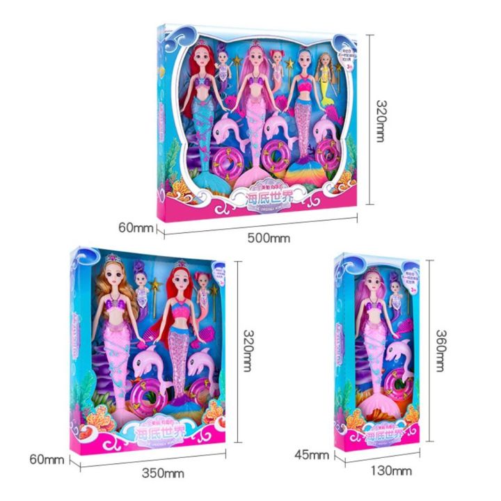 MORBID%201/3%20BJD%20Doll%20Mermaid%20Princess%20Doll%203D%20Eyes%20with%20Lighting%20Mermaid%20Costume%20Best%20Birthday%20Gift%20Fashion%20Beauty%20Fish%20Tail%20Dress%20Mermaid%20Doll%20Set%20-%20Image%203