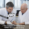 Magnifying Glass with Light and Stand, 10X Magnifying Lamp, 2-In-1 Magnifying Desk Lamp with Clamp, 3 Color Mode Led Desk Lamp. 