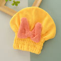 Japanese big bow dry hair hat female absorbent quick-drying shower cap cute bath wipe hair dry hair towel shower cap wrap headscarf.