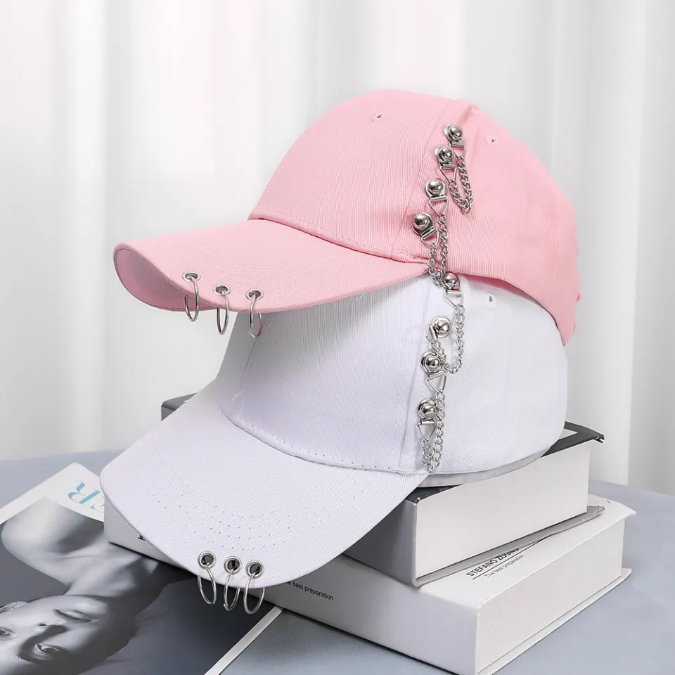Hat Female Korean Version Of The Personality Of The Chain Iron