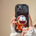 Cartoon Doraemon Casing Compatible For Oppo A38 A16 A58 A15 A78 A98 A57 A54 A31 A95 A55 A5 A76 A3s A1k A9 A74 A17 A16K A52 A5s A77s A53 A12 A7 A96 A17k Reno 10 5 4F 8T Originality Cute 3D Wavy Curved Edge Soft Case. 