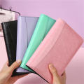 A6 Notebook With Zipper Sketchbook With Ring Binder A6 Loose Leaf Notebook PU Leather Notebook Zipper Bag Notebook. 