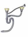KITCHEN SINK HANDMADE DOUBLE BOWL ARINO 32"X18" PREMIUM.