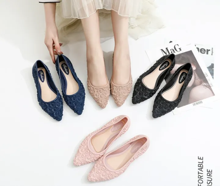 New%20style%20rose%20rain%20boots%20waterproof%20non-slip%20wear-resistant%20shallow%20mouth%20casual%20shoes%20-%20Image%202