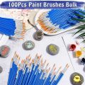 100Pcs Art Miniature Paint Brushes Fine Detail Paint Brush Tiny Painting Brushes for Acrylic Oil Watercolor AcrylicBasketball. 