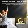 G63 Bluetooth Speaker Colorful Lights Clock Wireless Charging Multifunctional Bluetooth Speaker Colorful Atmosphere Alarm Clock - G63SP. 