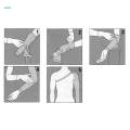 Left Hand Arm Compression Sleeve with Glove Mastectomy Lymphedema S.