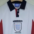 England 1998 World Cup Home Kit Half Sleeve – Retro Jersey.