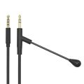 【Wireless】 1.35M Microphone Cable Mic For 3.5mm Headphone With Condenser Mic For Phone PC. 