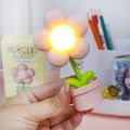 【3C VictoryEagle】4 Colors Warm Yellow Cute Flower Night Light/Mini Protection Desktop Bedroom Bedside Lamp. 