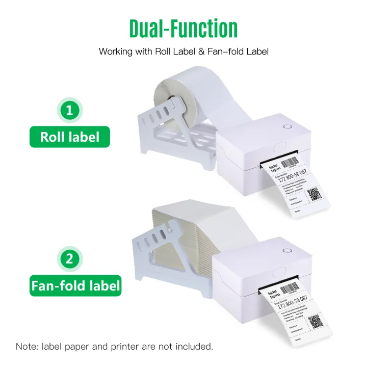HXSJ%20Thermal%20Label%20Printer%20Label%20Holder%20for%20Rolls%20and%20Fanfold%20Shipping%20Package%20Labels%20Work%20with%20Desktop%20Label%20Printers%20Compatible%20with%20Barcode%20Express%20Label%20Printing%20Postage%20Mailing%20Labeling%20-%20Image%205
