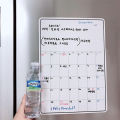 Time Plan Whiteboard Magnetic Erasable Monthly Weekly Plan Schedule Home Office. 