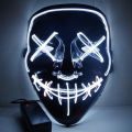 Halloween Joker Jaw Skull Helmet Halloween Horror Scary Cosplay Musk Party Decor Skull Terror Ghost Face LED Luminous Mask.