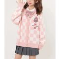 Sanrio Y2k Cinnamoroll Kawaii Cardigan Women Kuromi Melody Korean Fashion Sweater Female Preppy Style Long Knit Top Clothes 2023. 