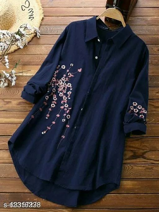 Latest%20New%20Shirt%20Design%20Top%20With%20Skin%20Print%20Floral%20Design%20for%20girls%20-%20Image%205