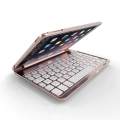 Keyboard Case Apple IPad Mini 1/2/3 7 Colors Folio Backlit Light Colorful Bluetooth Keyboard Case With Executive Multi Function Case For IPad Mini 1/2/3 7.9 Inch (Silver).