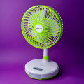 WEIDASI WD-219 Rechargeable 2400mAh Battery Strong Wind Portable Desk Fan With LED Lamp.