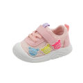 Baby single shoes autumn 0 one and a half years old 1 soft soled baby toddler shoes non-slip boys' shoes women's small breathable mesh shoes.