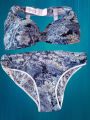 Women Push Up Black print Underwire Bra and Panty Set /Women Push Up net Black print Lingerie Sets.