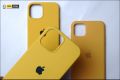 For Apple iphone 13/ iphone 13 Pro / iphone 13 Mini / iphone 13 Pro Max Liquid Silicone Case Luxury Shockproof Soft Touch Premium Case Back Cover Silicone Yellow.