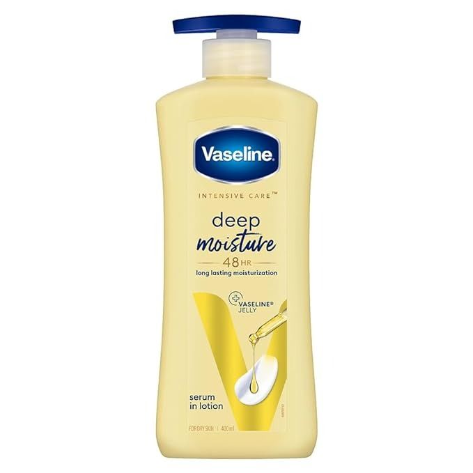 Vaseline Intensive Care Deep Moisture Nourishing Body Lotion For Men & Women - 400ml (Indian)