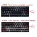 EU Silicone Keyboard Cover Protector Skins For Apple MacBook Air 13 inch M1 A2337 A2179 Color waterproof Dustproof Keyboard Skin. 