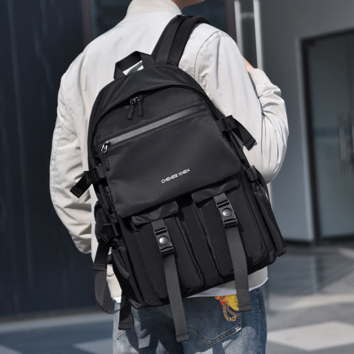 Chewes%20Kwen%20Backpack%20Men's%20Leisure%20Travel%20Bag%20Laptop%20Bag%20Backpack%20High%20School%20High%20School%20Student%20Large%20Capacity%20Book%20-%20Image%204