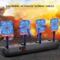 Auto-Reset Electric Scoring Target Toy High Precision Refill Darts Light Sound Effect for Parent-Child Interactive Game.