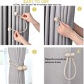 2Pcs Door and window curtains gold curtain tie back for modern home decor.