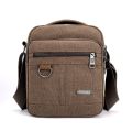 New casual men's canvas shoulder bag men Messenger bags simple lightweight small travel bag crossbody bag.