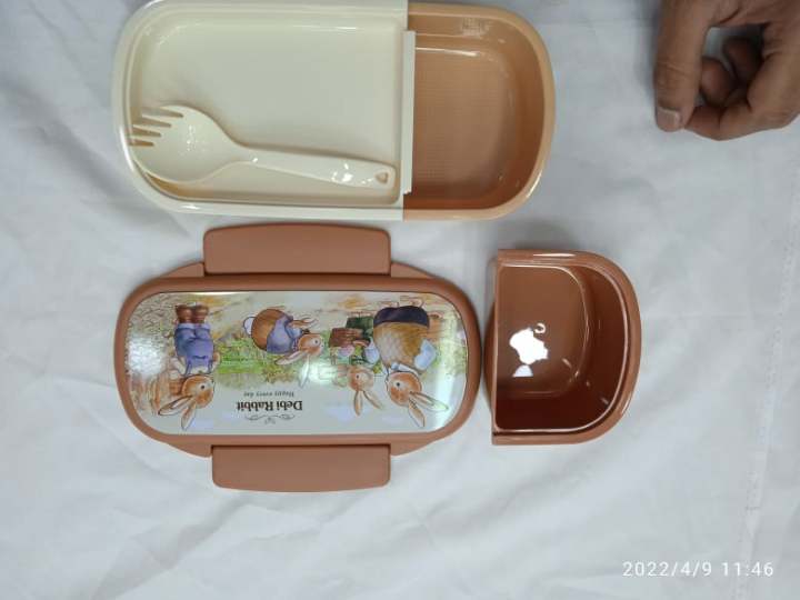 Debi%20Rabbit%20Happy%20Every%20Day%20Double%20Layer%20Tiffin%20Lunch%20Box:%20Make%20Lunchtime%20Fun%20For%20Your%20Kids%20With%20This%20Adorable%20Double-Layer%20Tiffin%20Lunch%20Box%20-%20Image%206